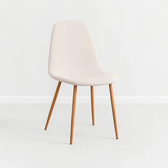 Silla Spoon Velvet - Crema