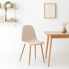 Silla Spoon Velvet - Crema