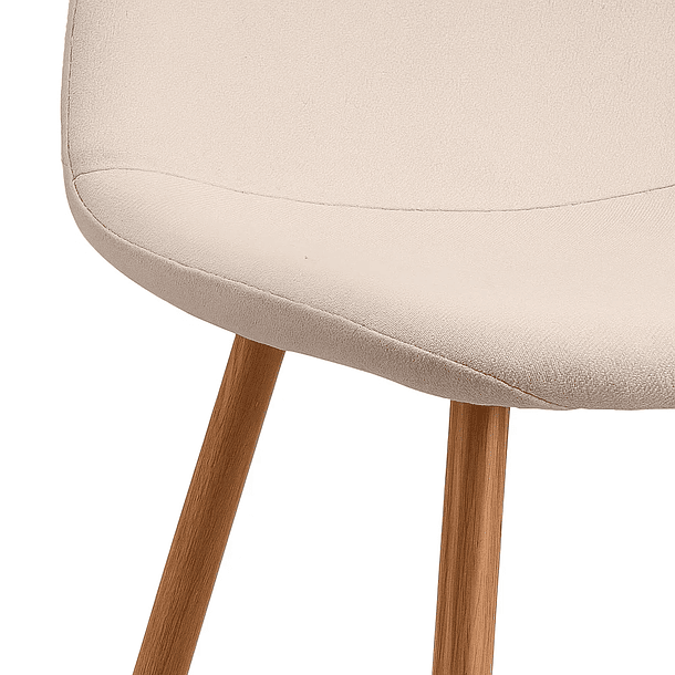 Silla Spoon Velvet - Crema 12