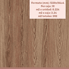 Piso Vinilico SPC Color Madera 8