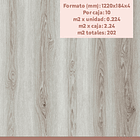 Piso Vinilico SPC Color Madera Gris 7