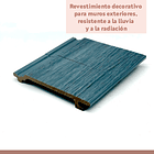 Revestimiento Siding Plano WPC exterior Color Gris Azulado 5