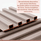 Revestimiento Siding WPC interior color Gris 5