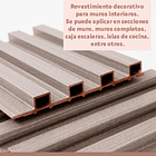 Revestimiento Siding WPC interior color Gris 6