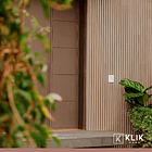 Revestimiento Siding Plano WPC exterior Color Gris Oscuro 10