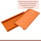 Revestimiento Siding Plano WPC exterior Color Madera 6