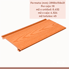 Revestimiento Siding Plano WPC exterior Color Madera 7