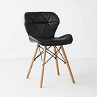 Silla Radar Acolchada Ecocuero - Negra 1