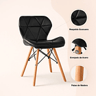 Silla Radar Acolchada Ecocuero - Negra 9