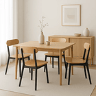 Silla Fresno de Madera - Negra 3