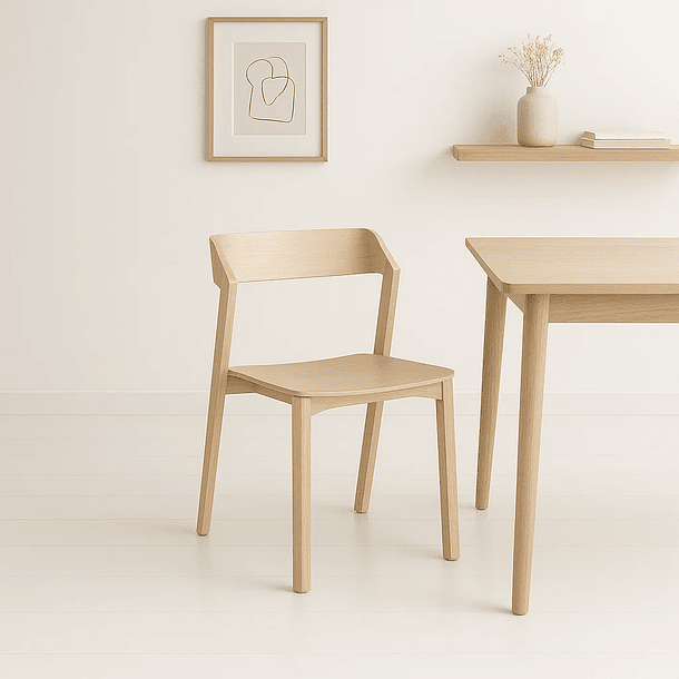 Silla de Comedor Madera Rover Viena Natural 4