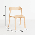 Silla de Comedor Madera Rover Viena Natural 8