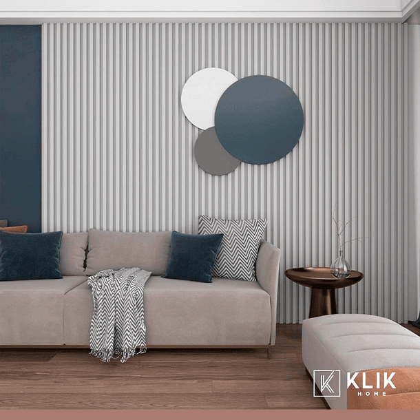 Revestimiento Siding WPC interior color Blanco 3