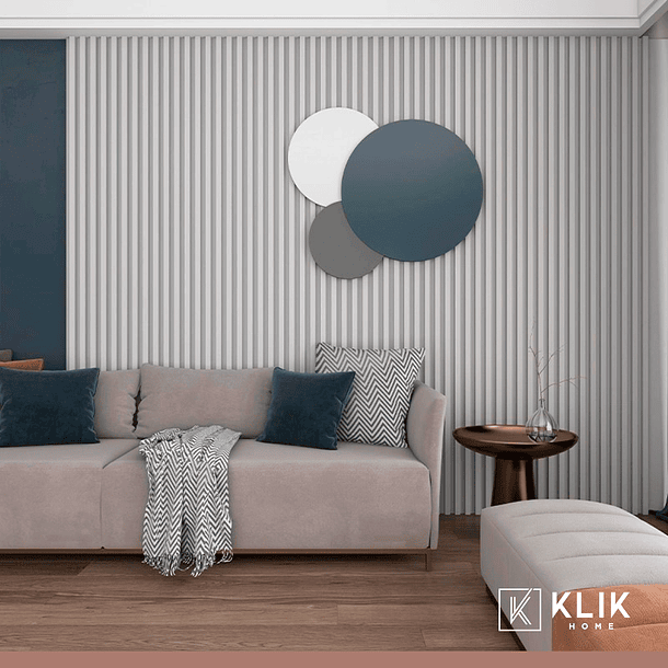 Revestimiento Siding WPC interior color Blanco 4