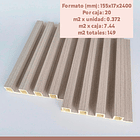 Revestimiento Siding WPC interior color Blanco 7