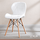 Comedor Mesa Rectangular de Vidrio 120x80 cm + 6 Sillas Radar Blancas 8