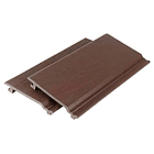 Revestimiento Siding Plano WPC exterior Color Madera Oscura 2