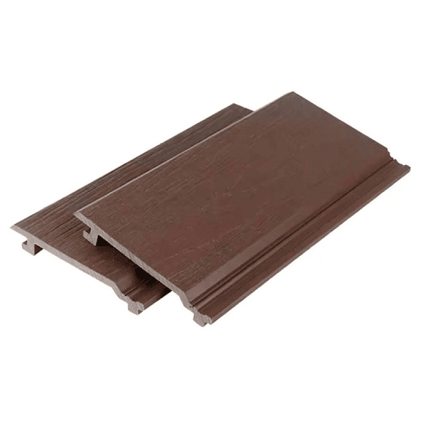Revestimiento Siding Plano WPC exterior Color Madera Oscura 2