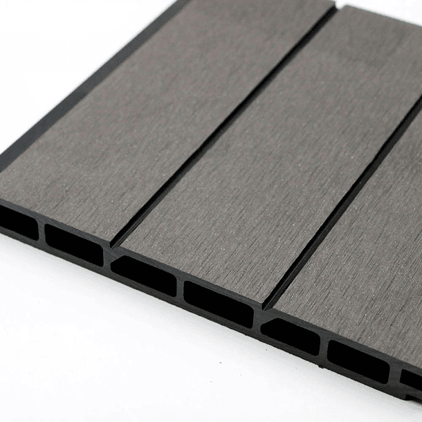 Revestimiento Siding WPC exterior Color Gris Oscuro 2