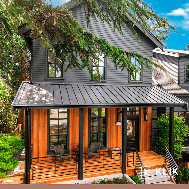 Revestimiento Siding WPC exterior Color Gris Oscuro 16