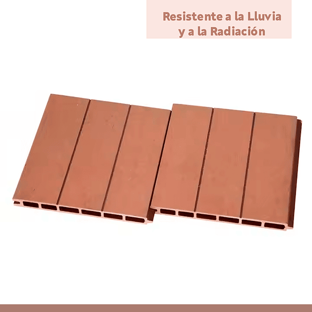 Revestimiento Siding WPC exterior Color Madera Clara 14