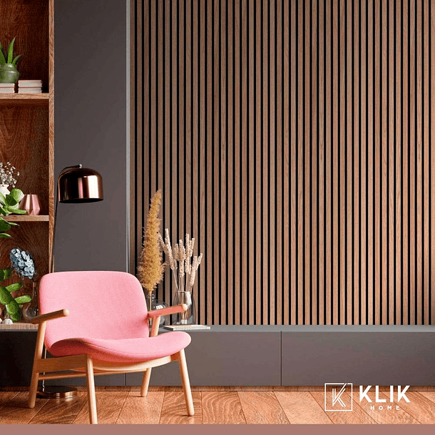 Revestimiento Siding WPC interior color Nogal 3