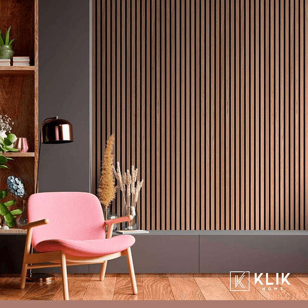 Revestimiento Siding WPC interior color Nogal 4