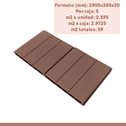 Revestimiento Siding WPC exterior Color Madera Oscura 7