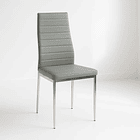 Silla Dining Liana con patas cromadas - Gris 1