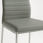 Silla Dining Liana con patas cromadas - Gris 12