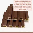 Revestimiento Siding WPC interior color Chocolate 5
