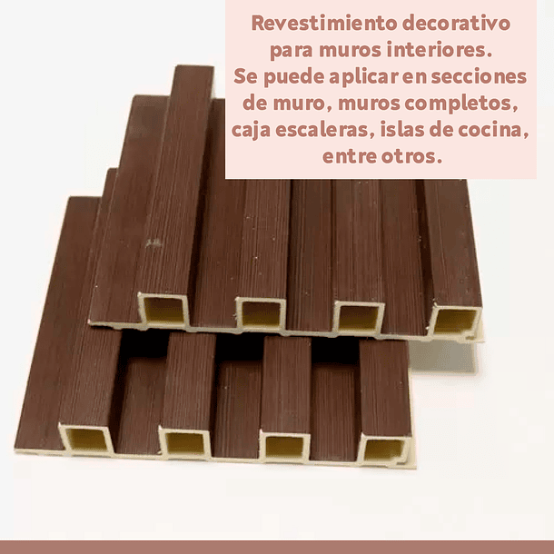 Revestimiento Siding WPC interior color Chocolate 5