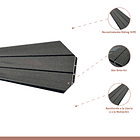 Revestimiento Siding WPC exterior Color Gris Azulado 5