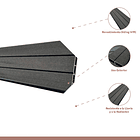 Revestimiento Siding WPC exterior Color Gris Azulado 6