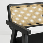 Sitial Acolchado Chandigarh Butaca Rattan - Negro 11