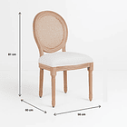 Silla de Comedor Madera Acolchada Luis XV 7