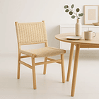 Silla de Comedor Danesa Elisa Wegner Madera con hilo de cuerda - Natural 2