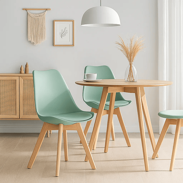 Silla Tulip Acolchada - Menta 4