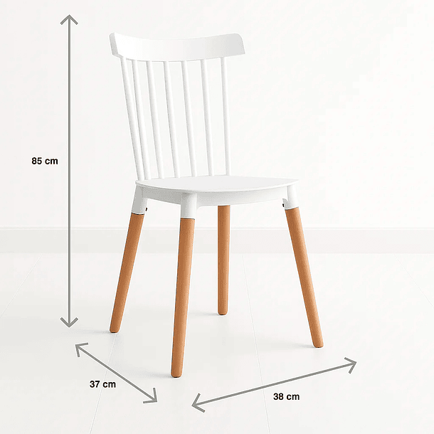 Silla Windsor - Blanca 7