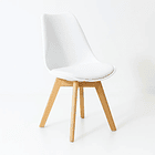 Silla Tulip Acolchada - Blanca 1