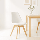 Silla Tulip Acolchada - Blanca 3