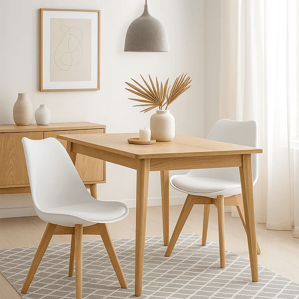 Silla Tulip Acolchada - Blanca 4