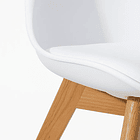 Silla Tulip Acolchada - Blanca 10