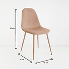 Silla Spoon Velvet - Beige 7