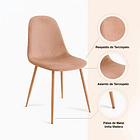 Silla Spoon Velvet - Beige 9