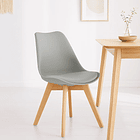 Silla Tulip Acolchada - Gris 2