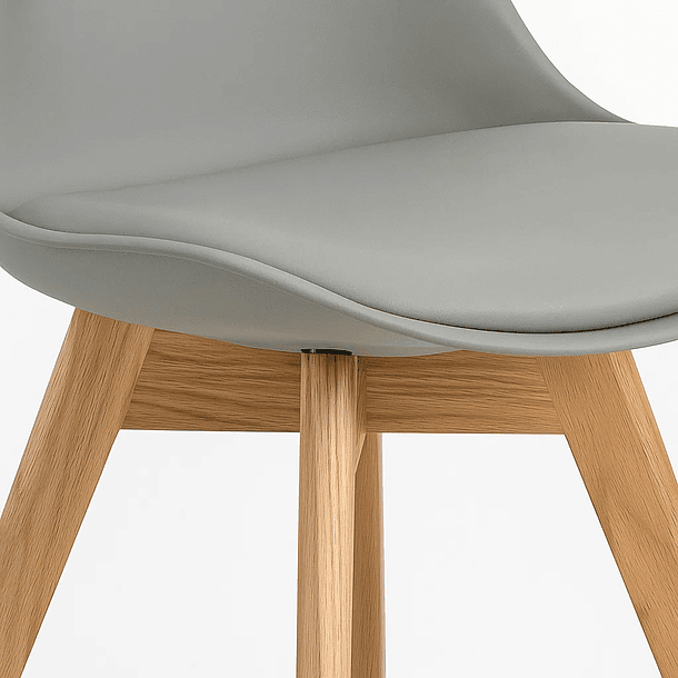 Silla Tulip Acolchada - Gris 11