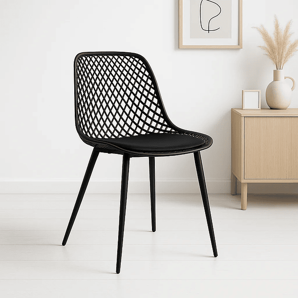 Silla Europa Acolchada - Negra 2