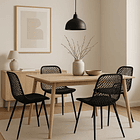 Silla Europa Acolchada - Negra 5