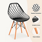 Silla Eames Enrejada Mesh - Negra 8